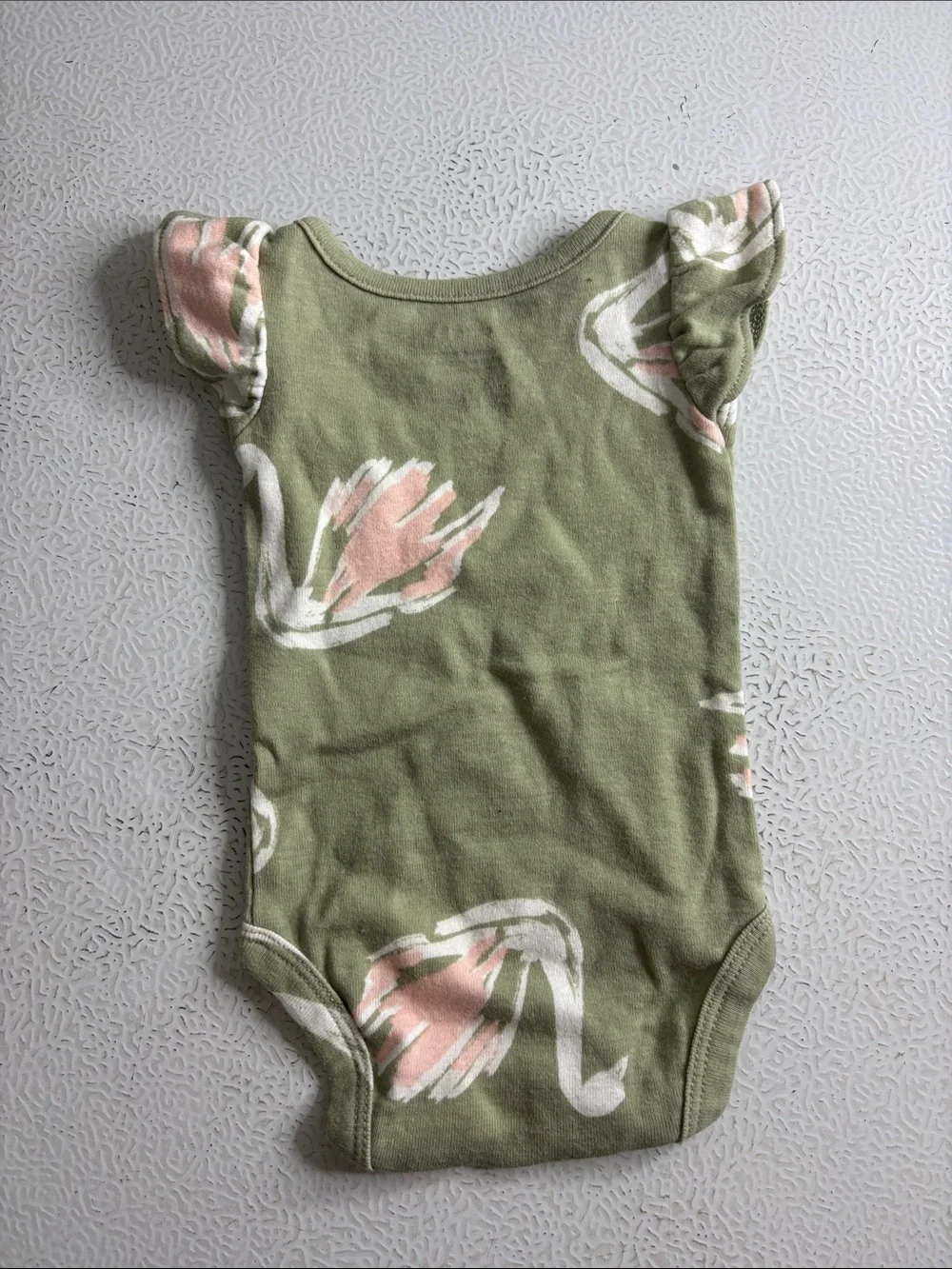 495 - Carter's Pink and Rust Floral Baby Set